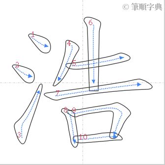 浩 筆畫|筆順字典